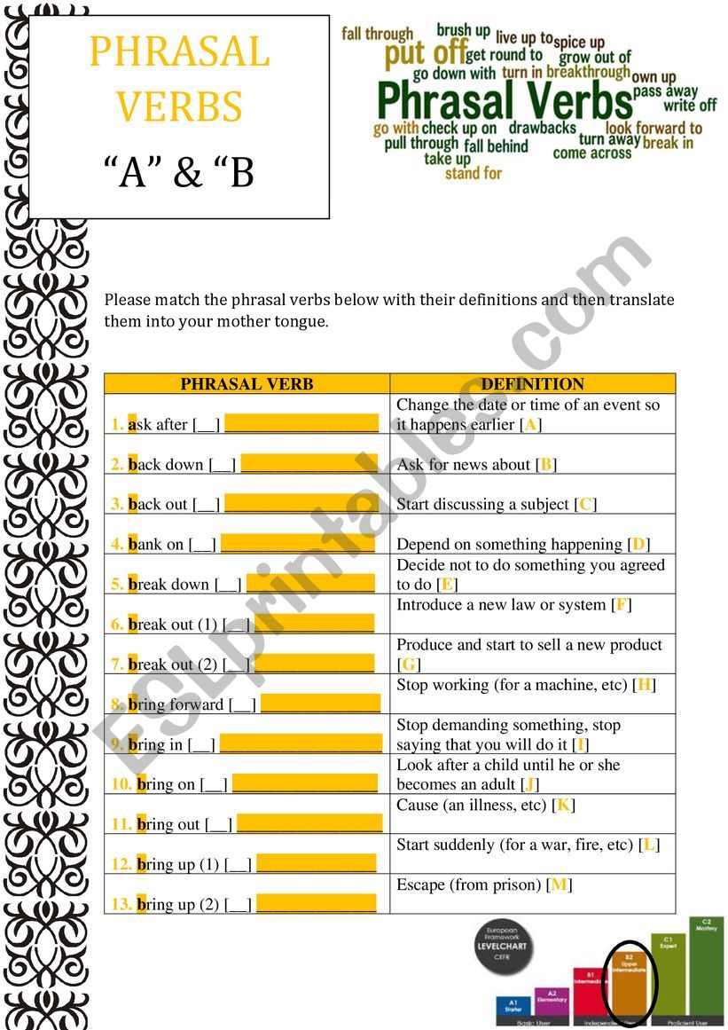 PHRASAL VERBS [from 